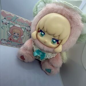 Ninizee Adorable Plush Doll with Pink and Cream Accents